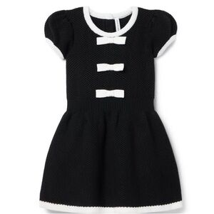 Janie Black and White dress with Bow